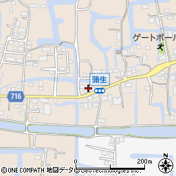 福岡県柳川市蒲生7周辺の地図