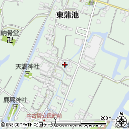 福岡県柳川市東蒲池455周辺の地図