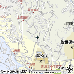 長崎県佐世保市梅田町66周辺の地図