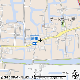 福岡県柳川市蒲生1周辺の地図
