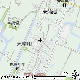 福岡県柳川市東蒲池921周辺の地図