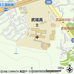 佐賀県立武雄高等学校周辺の地図