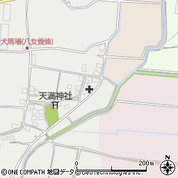 福岡県八女市川犬犬馬場629周辺の地図