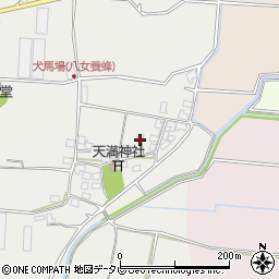 福岡県八女市川犬犬馬場634周辺の地図