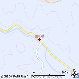 愛媛県北宇和郡松野町上家地95周辺の地図