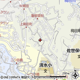 長崎県佐世保市梅田町72周辺の地図