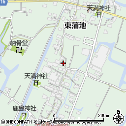 福岡県柳川市東蒲池923周辺の地図