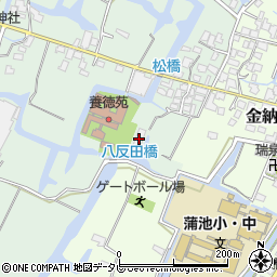 福岡県柳川市東蒲池267周辺の地図