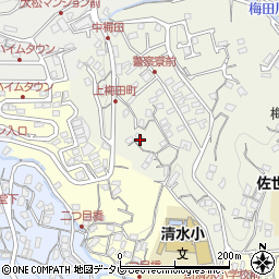 長崎県佐世保市梅田町88周辺の地図