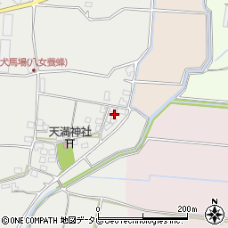 福岡県八女市川犬犬馬場628周辺の地図