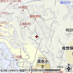 長崎県佐世保市梅田町74周辺の地図