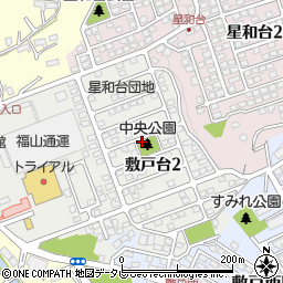 ニュー敷戸中央公園トイレ周辺の地図