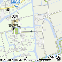 福岡県三潴郡大木町三八松847周辺の地図