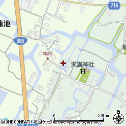 福岡県柳川市東蒲池1292-1周辺の地図