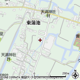 福岡県柳川市東蒲池446周辺の地図