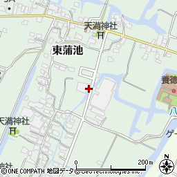 福岡県柳川市東蒲池447周辺の地図