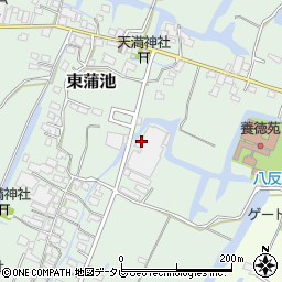 福岡県柳川市東蒲池487周辺の地図