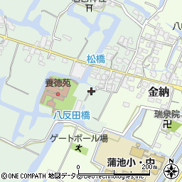 福岡県柳川市東蒲池279周辺の地図