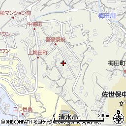 長崎県佐世保市梅田町61周辺の地図