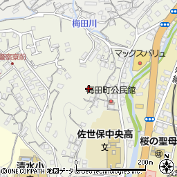 長崎県佐世保市梅田町125周辺の地図