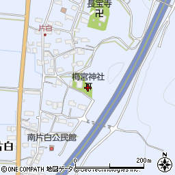 梅宮神社周辺の地図