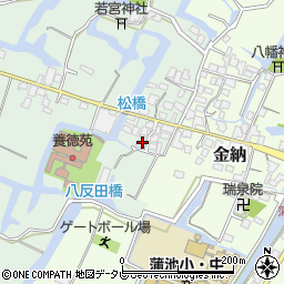 福岡県柳川市東蒲池283周辺の地図