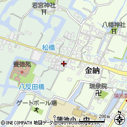 福岡県柳川市東蒲池286周辺の地図
