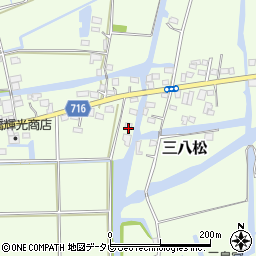 福岡県三潴郡大木町三八松1757周辺の地図