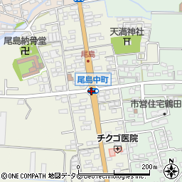 尾島中町周辺の地図
