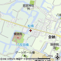 福岡県柳川市東蒲池281周辺の地図
