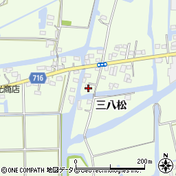 福岡県三潴郡大木町三八松606周辺の地図