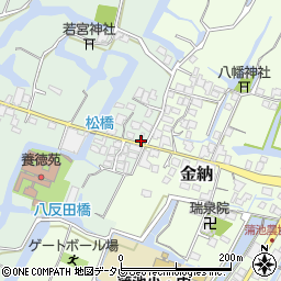 福岡県柳川市東蒲池287周辺の地図