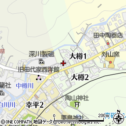 有田町役場　公共施設有田陶磁美術館周辺の地図