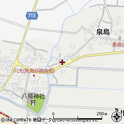 福岡県八女市川犬泉島1188周辺の地図