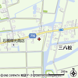 福岡県三潴郡大木町三八松1747周辺の地図