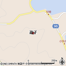 愛媛県宇和島市遊子周辺の地図