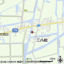 福岡県三潴郡大木町三八松606-5周辺の地図