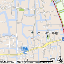 福岡県柳川市蒲生193周辺の地図