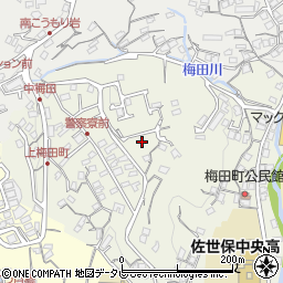 長崎県佐世保市梅田町53周辺の地図