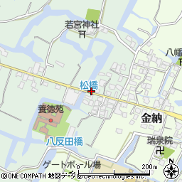 福岡県柳川市東蒲池298周辺の地図