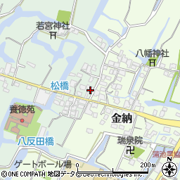 福岡県柳川市東蒲池296周辺の地図