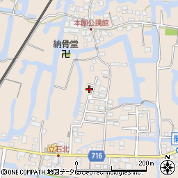 福岡県柳川市蒲生532周辺の地図