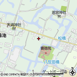 福岡県柳川市東蒲池396周辺の地図