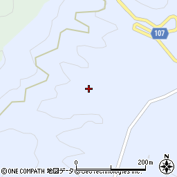 愛媛県北宇和郡松野町上家地15周辺の地図