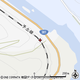 高知県四万十市西土佐半家1647-1周辺の地図