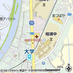 ココカラファイン相浦店周辺の地図