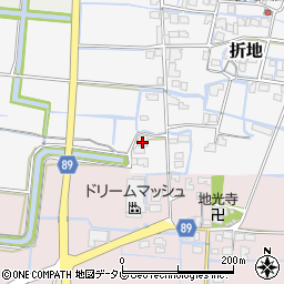 福岡県筑後市折地588周辺の地図