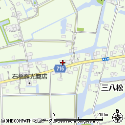 福岡県三潴郡大木町三八松1768周辺の地図