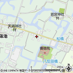福岡県柳川市東蒲池397周辺の地図