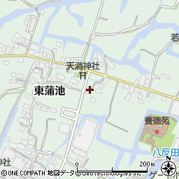 福岡県柳川市東蒲池424-1周辺の地図